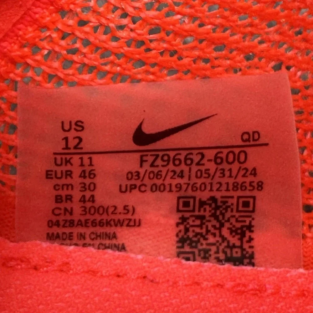 Nike Zoom Superfly Elite 2 Track Shoes Mens Size 12 Crimson Lime FZ9662-600